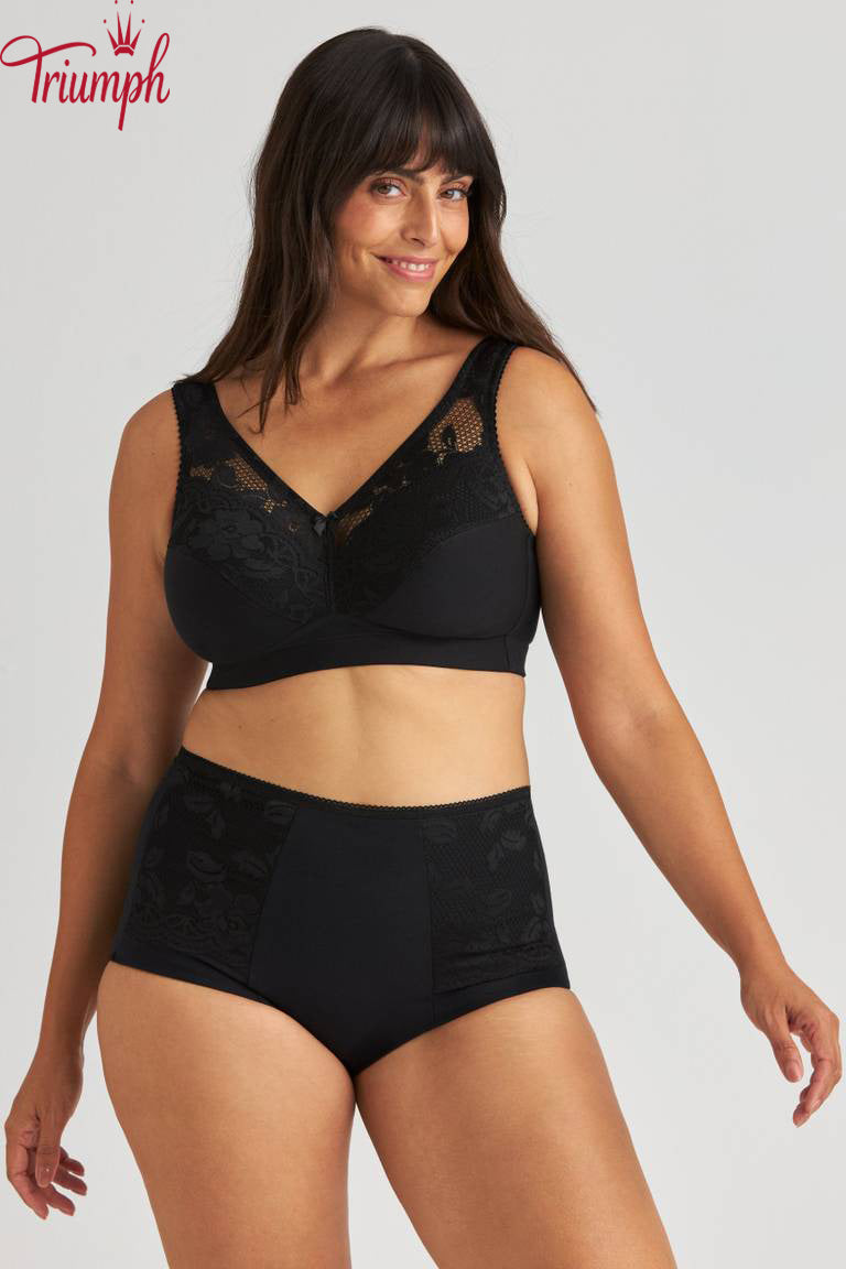 Triumph - (4 vnt) medvilninė liemenėlė be lankelių