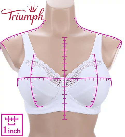 Triumph - (4 vnt.)💥Nestandartinio dydžio, madinga liemenėlė be lankelių