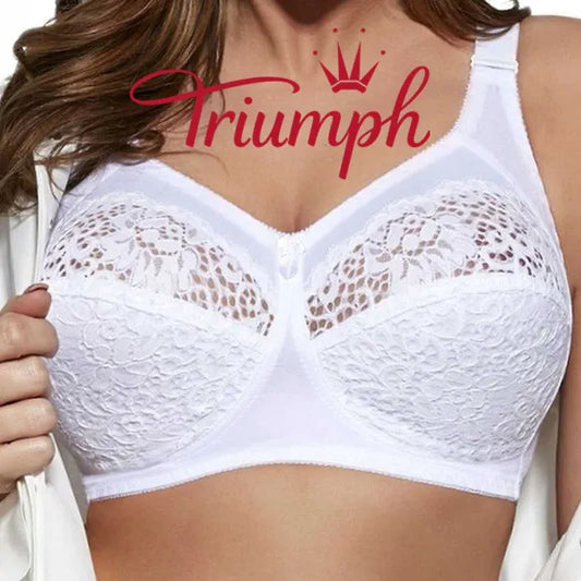 „Triumph®“ – 4 vnt. pakuotė💖50 % nuolaida✨2024 m. nauja moteriška siuvinėta minkšta liemenėlė dideliems dydžiams