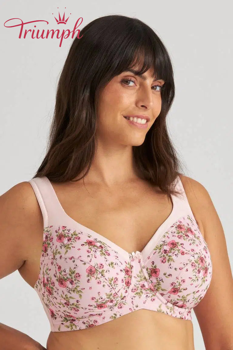 Triumph® 4 vnt💖50% nuolaida✨🔥 Didelių dydžių gėlėta medvilninė liemenėlė [65A-120H]