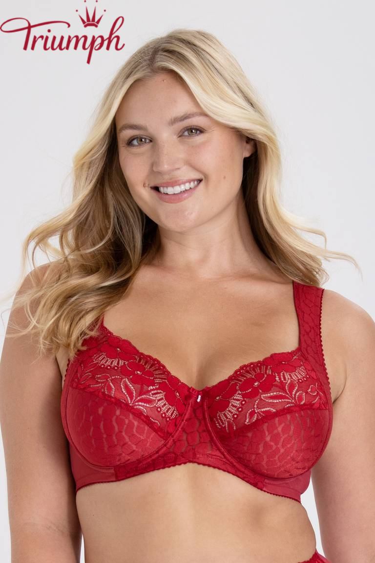 Triumph - 4 dalių komplektas 🔥 Žakardo ir nėriniuota liemenėlė